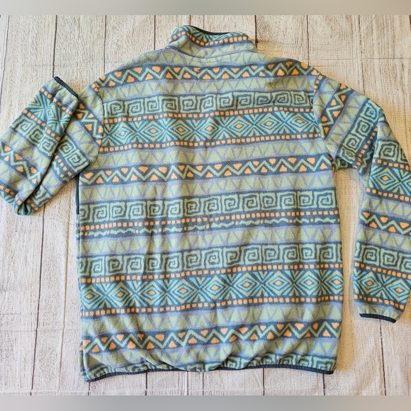 Quiksilver Women's •Size Large• Heritage Full Zip Fleece w/ Pockets Aztec Print - Picture 4 of 8